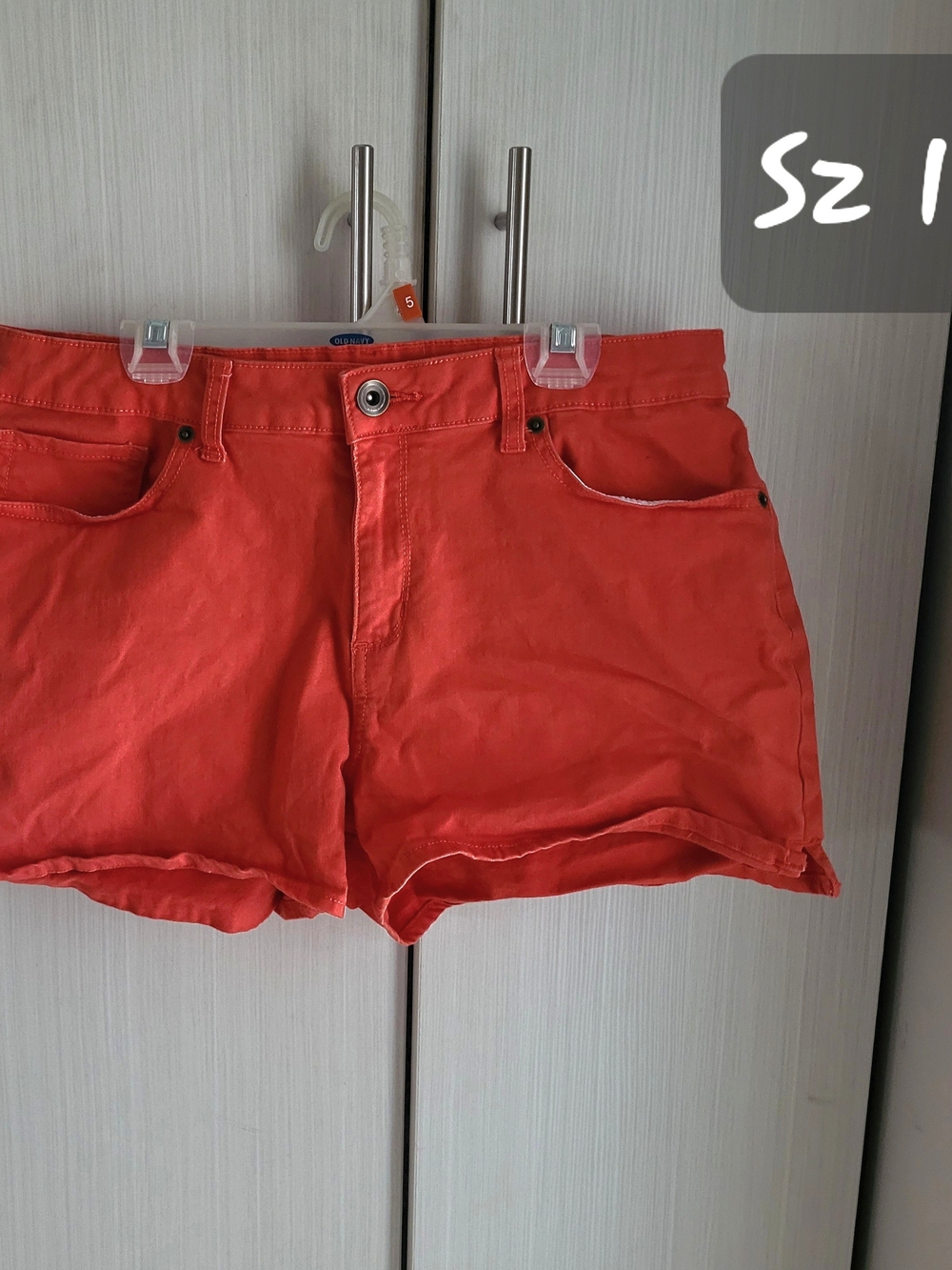 Women's Burnt Orange Casual Cotton Shorts